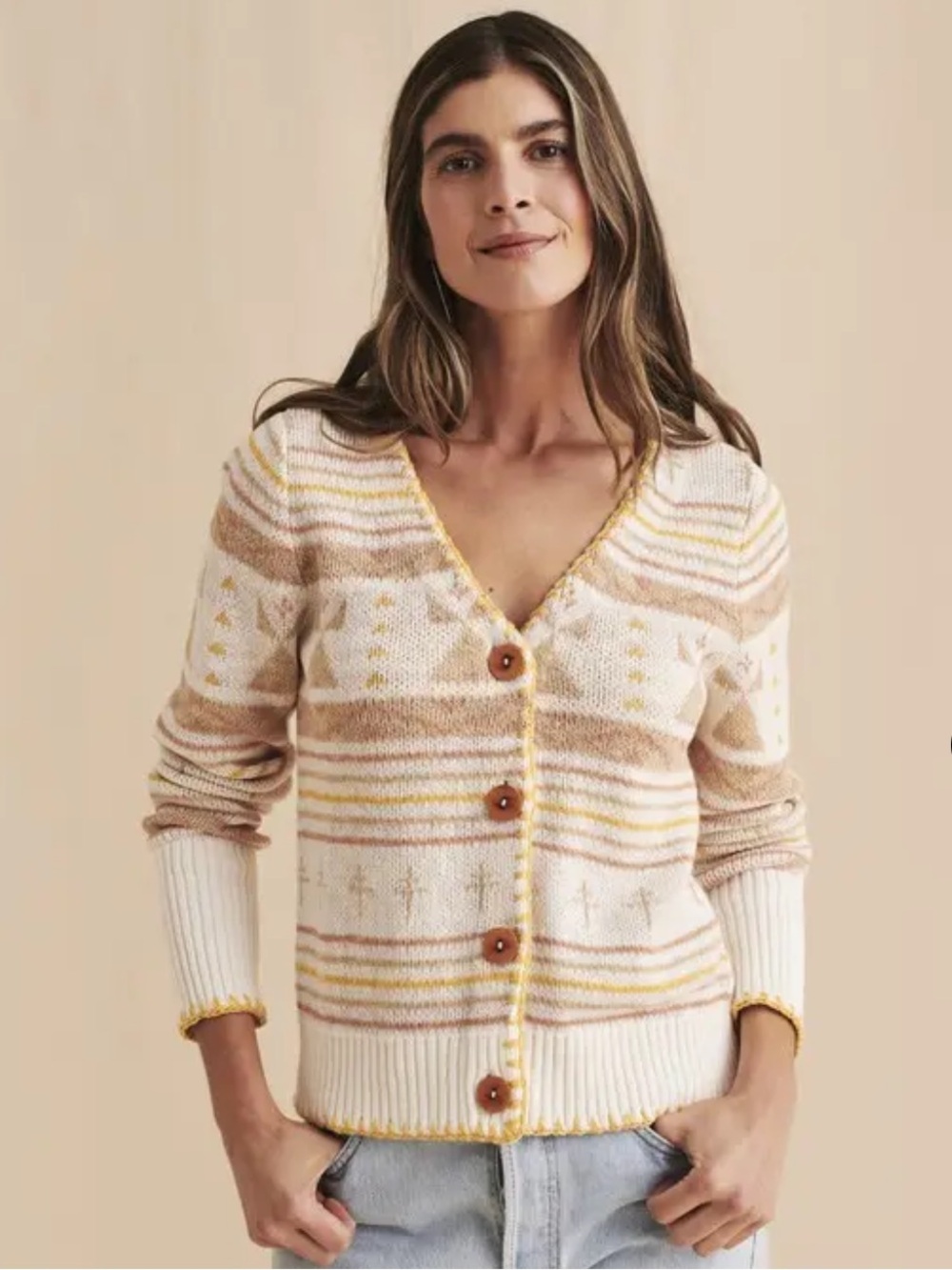 Faherty Brand Homeland Cardigan Dragonfly Path
